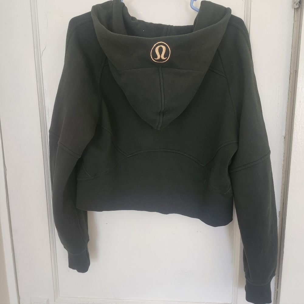 Lululemon Oversized Half Zip Scuba, Dark Green, Size XS/S - Picture 3 of 5